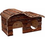 Small Animal Domek kaskada dřevěný s kůrou 31 x 19 x 19 cm – Zboží Mobilmania