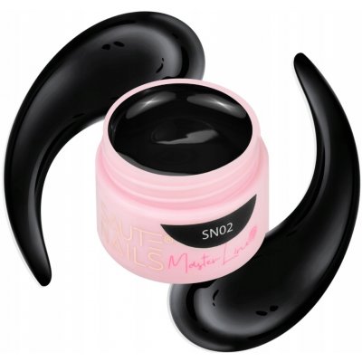 Saute Nails Master Line gel na zdobení nehtů černý 5 g – Hledejceny.cz