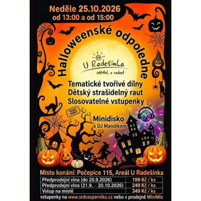 Vstupenka Halloween pro děti 25.10. čas: 15:00 – Hledejceny.cz