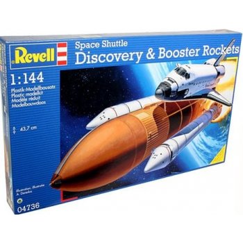 Revell Plastic ModelKit vesmír 04736 Space Shuttle Discovery+Booster Rockets 1:144