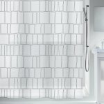 Spirella CONSTRUCT motiv čverce bílý 180 x 200 cm – Zboží Dáma