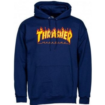 Thrasher Flame Hood mikina black