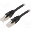 síťový kabel Lapp 24441318 Patch, ETHERLINE® Cat.6a,S/FTP, 6a, lanko, Cu, LSZH, 1m, černý