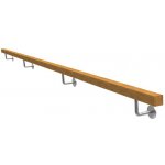 Nerezové zábradlí-madlo Dub, 40x40/L3000mm, nelakováno – Zboží Mobilmania