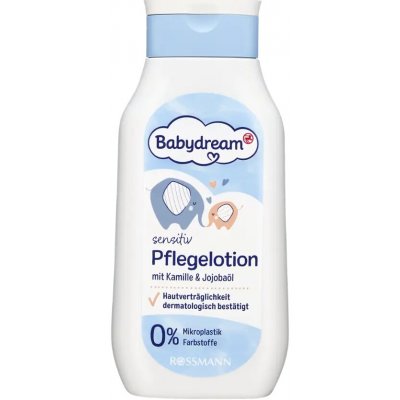 Babydream Pečující mléko s heřmánkem na obličej a tělo 250 ml – Zboží Dáma