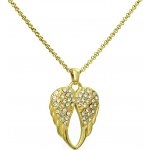 BM Jewellery Dámský náhrdelník s přívěškem křídla zlatý S11110130 – Hledejceny.cz