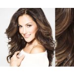 Clip in vlnité vlasy pravé lidské REMY 53cm středně hnědá – Zboží Mobilmania