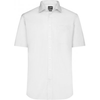 James & Nicholson pánská košile s krátkým rukávem JN684 bílá