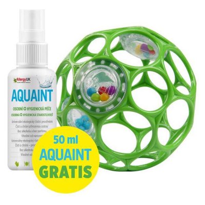 OBALL Hračka Oball RATTLE 10 cm seafoam + 50 ml Aquaint – Zboží Mobilmania