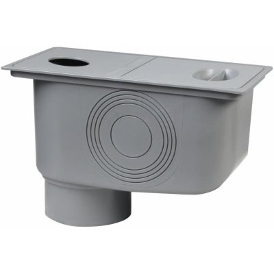 Bielbet Lapač střešních splavenin 50 - 110 mm se spodním odtokem DN110 šedý – Hledejceny.cz