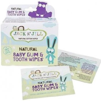 Jack N' Jill dětské vlhčené ubrousky na zuby a dásně 25 ks