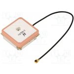 SR PASSIVES GPS-ANT050 Anténa; GPS; 3dBi; RHCP; k vestavbě; 50Ω; 25x25x7mm; f: 1,57542GHz