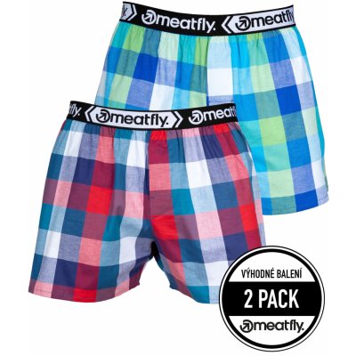 Meatfly pánské boxerky Gigi Navy Red / Green – Zboží Mobilmania