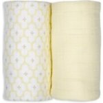 Lodger Swaddler Solid Matcha 2balení 110 x 110 cm Butter – Zboží Dáma