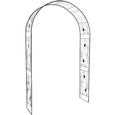 opěra na popínavé rostliny 224x135x37cm kov. – Zboží Mobilmania