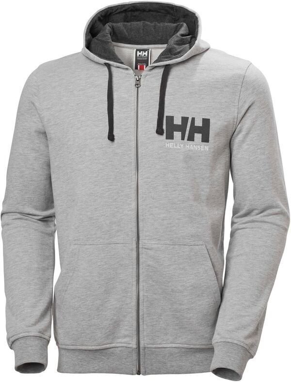 Helly Hansen Men\'s HH Logo Full Zip Mikina Grey Melange