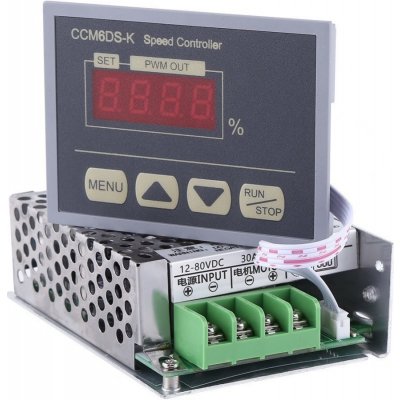 Regulátor otáček pro DC motory - PWM 12V-80V 30A LCD – Zboží Mobilmania