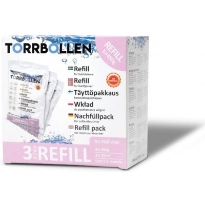Torrbollen Original pohlcovač vlhkosti 450 g náhradní náplň 3 x 450 g – Hledejceny.cz