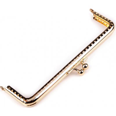 Rámeček na výrobu kabelky našívací 15,5x9 cm - růžové zlato – Zboží Mobilmania