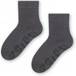 Dětské protiskluzové ponožky Paws šedá – Zboží Mobilmania