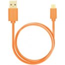 Axagon BUMM-AM20QO Micro USB, 2A, 2m, oranžový