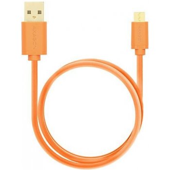 Axagon BUMM-AM20QO Micro USB, 2A, 2m, oranžový