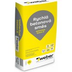 Jednosložková suchá rychletvrdnoucí betonová směs Weberbat beton R, 25 kg – HobbyKompas.cz