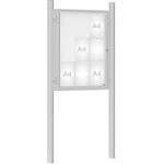 PROCITY Venkovní vitrína model 1000 9 x A4, elox, včetně sloupků | Zboží Auto