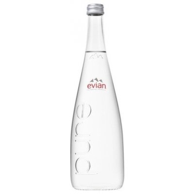 Evian Přírodní neperlivá minerální voda 12 x 0,75 l – Hledejceny.cz