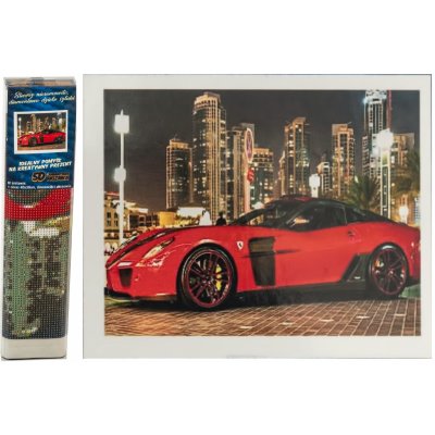 Norimpex Diamantové malování Červené auto 30 x 40 cm – Sleviste.cz