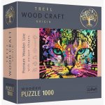 TREFL Wood Craft Origin Barevná kočka 1000 dílků – Zboží Mobilmania