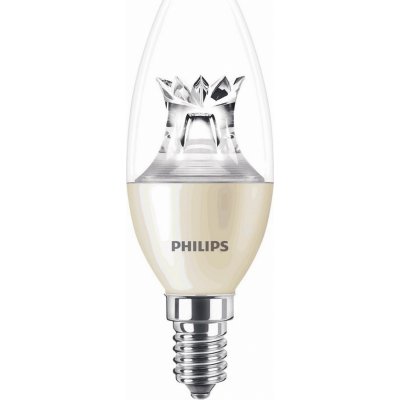 Philips Svíčková LED žárovka MASTER DT 5.5-40W E14 B38 CL