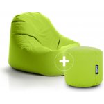 SakyPaky Sedací vak Klííídek s taburetem limeta – Zboží Mobilmania
