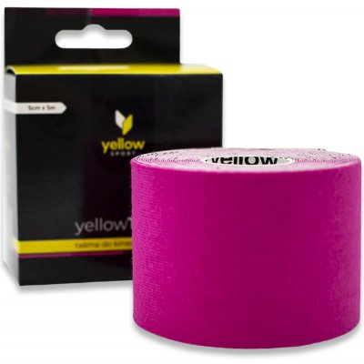 yellowSPORT by ZARYS yellowTAPE Kineziologický tejp růžová 5cm x 5m – Zboží Mobilmania