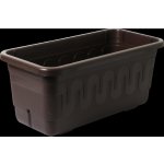 Plastkon Fantazie Smart samozavlažovací truhlík 60 cm hnědý – Zboží Mobilmania