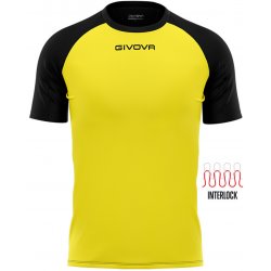 sportovní triko Givova Capo Yellow-Black žlutá