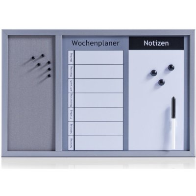 Zeller Wochenplaner 3v1 magnetická poznámková tabule 60 x 40 cm – Zboží Mobilmania