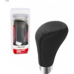 4Cars Rukojeť řadící páky černá kůže stříbrná – Hledejceny.cz