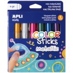 Apli Temperové barvy suché, 6 metalických barev – Zboží Dáma