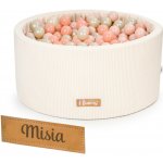 Flumi bazén s kuličkami pěnový 90 x 40 cm béžový + 200 míčků – Sleviste.cz