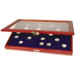 Safe Vitrína na mince s kruhovými poli Vnitřní uspořádání: 35 polí Ø 32,5 mm – Sleviste.cz