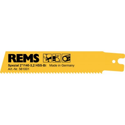 REMS 561001 speciální pilový list 2"/140-3,2 ocelové trubky ≤ 2" 5 ks – Zboží Mobilmania