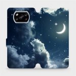 Pouzdro Mobiwear Parádní flip Xiaomi Poco X3 NFC - V145P - Noční obloha s měsícem – Zboží Mobilmania