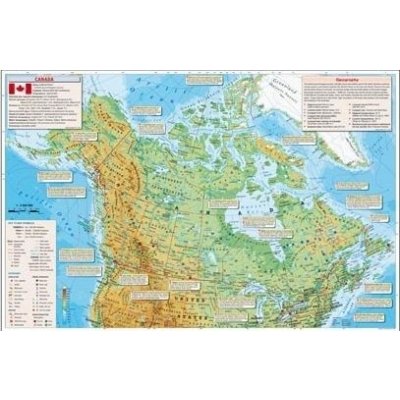 Stiefel Basic Facts about Canada - nástěnná mapa 160 x 120 cm – Sleviste.cz