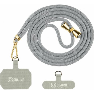 OBAL:ME NeckTag Allure Popruh na Telefon Light grey – Zboží Mobilmania