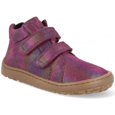 Froddo Barefoot kotníkové boty Autumn Tex Multicolor fialové třpytky – Hledejceny.cz