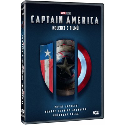 Captain America kolekce 1.-3. DVD – Zboží Mobilmania