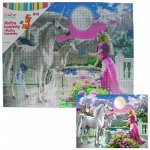 Diamantové malování - Pegas a princezna 40 x 50 cm – Zboží Dáma