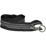 Zip kostěný dělitelný černý stříbrný 60 cm – Hledejceny.cz