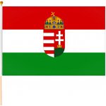 Maďarská vlajka s erbem 40x30cm – Hledejceny.cz